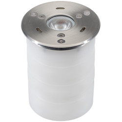 Подводный светодиодный светильник KT-AQUA-R85-7W White6000 (SL, 25 deg, 12V) (Arlight, IP68 Металл, 3 года) 027868