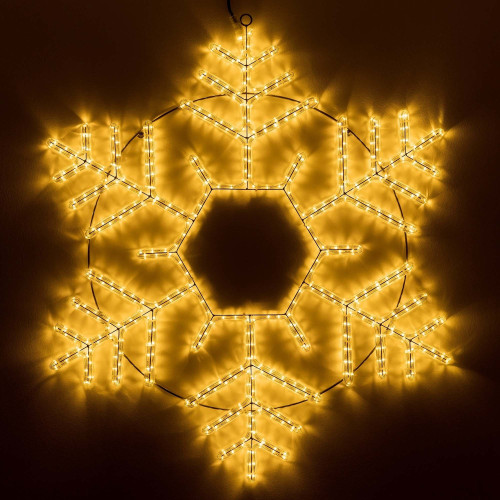 Световая фигура светодиодная ARD-SNOWFLAKE-M10-1000x900-504LED Warm (230V, 31W) (Ardecoled, IP65) 034259