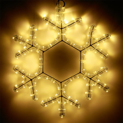 Световая фигура светодиодная ARD-SNOWFLAKE-M7-450x375-108LED Warm (230V, 6.5W) (Ardecoled, IP65) 025315