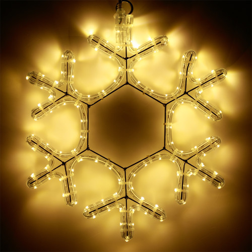 Световая фигура светодиодная ARD-SNOWFLAKE-M7-450x375-108LED Warm (230V, 6.5W) (Ardecoled, IP65) 025315