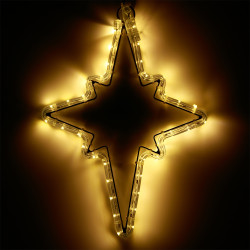 Световая фигура светодиодная ARD-STAR-M3-380x250-36LED Warm (230V, 2.5W) (Ardecoled, IP65) 025314