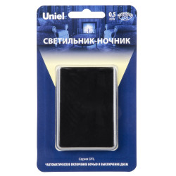 Ночник светодиодный с датчиком освещенности DTL-320 Прямоугольник/Black/Sensor