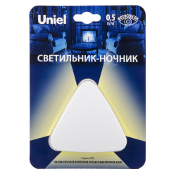 Ночник светодиодный с датчиком освещенности DTL-320 Треугольник/White/Sensor