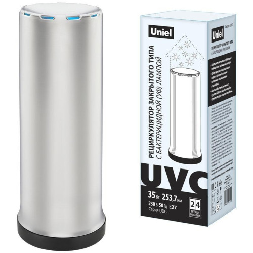Ультрафиолетовый бактерицидный рециркулятор UDG-T30A UVCB White/Black