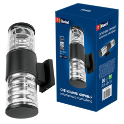 Настенный светильник уличный UUL-S12A 2x60W/E27 IP65 BLACK