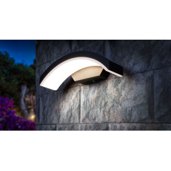 Настенный светильник светодиодный уличный 1671 TECHNO LED черный Asteria D