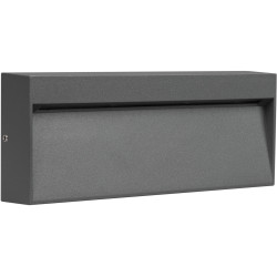 Фасадный светильник светодиодный LGD-TRACE-S200x80-8W Warm3000 (GR, 65 deg, 230V) (Arlight, IP65 Металл, 3 года) 029961