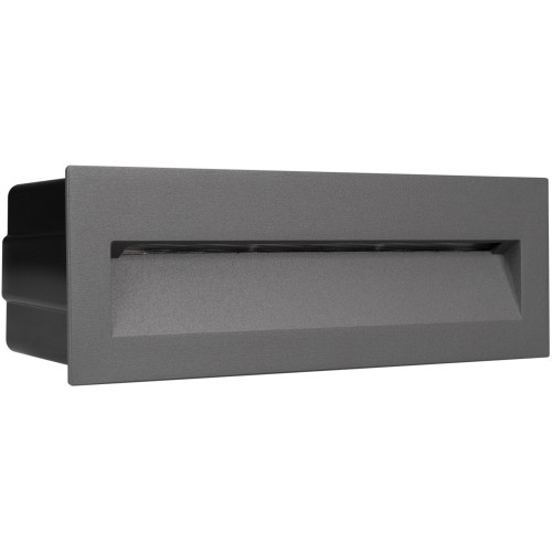 Фасадный светильник светодиодный LTD-TRAIL-S226x76-8W Warm3000 (GR, 65 deg, 230V) (Arlight, IP65 Металл, 3 года) 029964