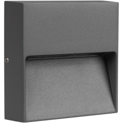 Фасадный светильник светодиодный LGD-TRACE-S100x100-4W Warm3000 (GR, 65 deg, 230V) (Arlight, IP65 Металл, 3 года) 029960