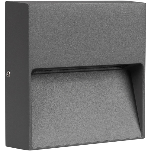 Фасадный светильник светодиодный LGD-TRACE-S100x100-4W Warm3000 (GR, 65 deg, 230V) (Arlight, IP65 Металл, 3 года) 029960
