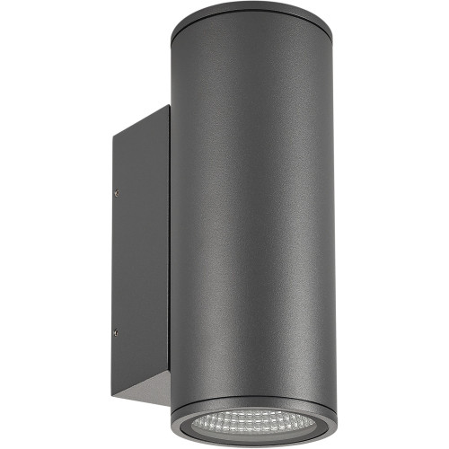 Фасадный светильник светодиодный LGD-FORMA-WALL-TWIN-R90-2x12W Warm3000 (GR, 44 deg, 230V) (Arlight, IP54 Металл, 3 года) 029970