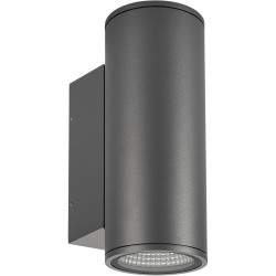 Фасадный светильник светодиодный LGD-FORMA-WALL-TWIN-R90-2x12W Day4000 (GR, 44 deg, 230V) (Arlight, IP54 Металл, 3 года) 032573