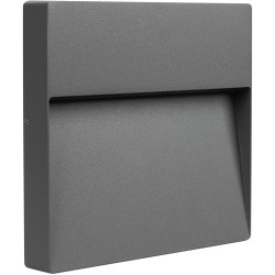 Фасадный светильник светодиодный LGD-TRACE-S215x215-8W Warm3000 (GR, 60 deg, 230V) (Arlight, IP65 Металл, 3 года) 029958