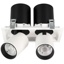 LED спот встраиваемый LTD-PULL-S110x210-2x10W Warm3000 (WH, 24 deg, 230V) (Arlight, IP20 Металл, 5 лет) 031362