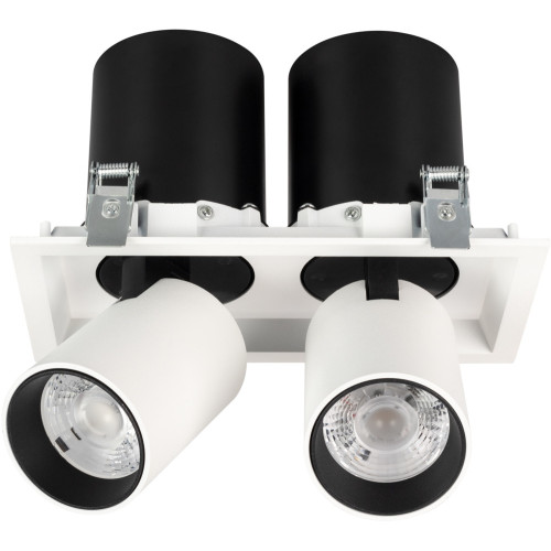 LED спот встраиваемый LTD-PULL-S110x210-2x10W Warm3000 (WH, 24 deg, 230V) (Arlight, IP20 Металл, 5 лет) 031362