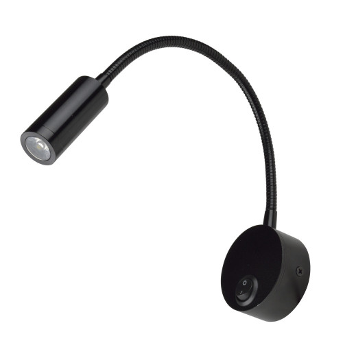 Спот светодиодный для чтения с выключателем ULT-F21-3W/4000K IP20 BLACK
