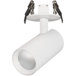 LED спот встраиваемый LGD-LUMOS-R55-9W Warm3000 (WH, 25 deg, 230V) (Arlight, IP20 Металл, 3 года) 034146