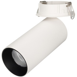LED спот встраиваемый SP-POLO-BUILT-R65-8W Day4000 (WH-BK, 40 deg) (Arlight, IP20 Металл, 5 лет) 027249