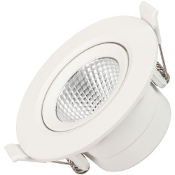 Светильник встраиваемый LED LTD-POLAR-TURN-R90-7W Warm3000 (WH, 36 deg, 230V) (Arlight, IP20 Пластик, 3 года) 032310