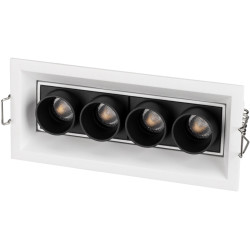 Светильник встраиваемый LED MS-ORIENT-BUILT-TURN-TC-S67x150-10W Day4000 (WH-BK, 30 deg, 230V) (Arlight, IP20 Металл, 5 лет) 032229