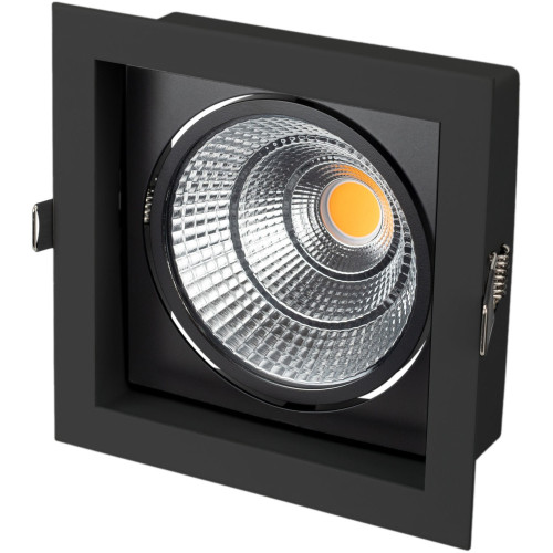 Светильник встраиваемый LED CL-KARDAN-S152x152-25W Warm3000 (BK-BK, 30 deg) (Arlight, IP20 Металл, 3 года) 037030