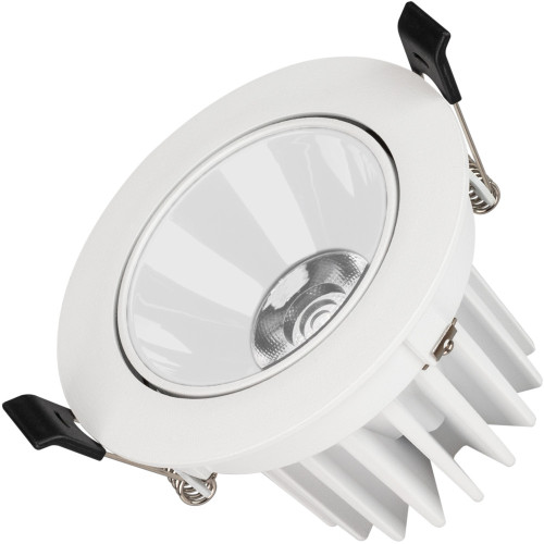 Светильник встраиваемый LED MS-FORECAST-BUILT-TURN-R102-12W Warm3000 (WH-WH, 32 deg, 230V) (Arlight, IP20 Металл, 5 лет) 037188