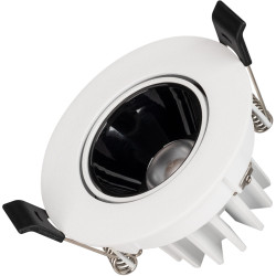 Светильник встраиваемый LED MS-FORECAST-BUILT-TURN-R82-8W Warm3000 (WH-BK, 32 deg, 230V) (Arlight, IP20 Металл, 5 лет) 035448