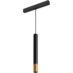 Трековый светильник светодиодный MAG-SPOT-HANG-25-R30-5W Warm3000 (BK-GD, 45deg, 24V) (Arlight, IP20 Металл, 3 года) 034244