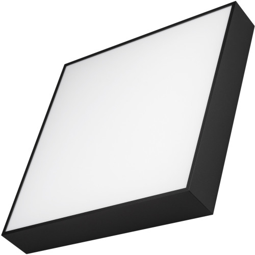 Потолочный светильник LED прямоугольный SP-QUADRO-S400x400-40W Warm3000 (BK, 120 deg, 230V) (Arlight, IP40 Металл, 3 года) 034796