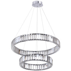 Подвесной светильник Odeon Light L-vision 4930/60L хром/прозрачный металл/хрусталь LED 60W VEKIA
