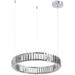 Подвесной светильник Odeon Light L-vision 4930/30L хром/прозрачный металл/хрусталь LED 30W VEKIA