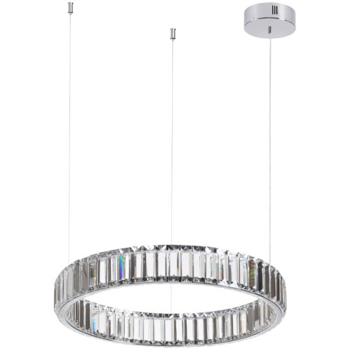 Подвесной светильник Odeon Light L-vision 4930/30L хром/прозрачный металл/хрусталь LED 30W VEKIA
