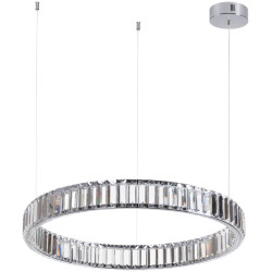 Подвесной светильник Odeon Light L-vision 4930/36L хром/прозрачный металл/хрусталь LED 36W VEKIA