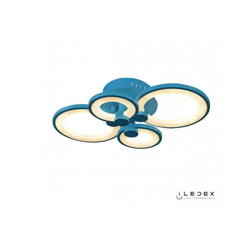 Потолочная люстра светодиодная диммируемая с пультом Ring A001/4 BLUE