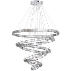 Подвесная люстра Odeon Light L-vision 4930/260L хром/прозрачный металл/хрусталь LED 260W VEKIA