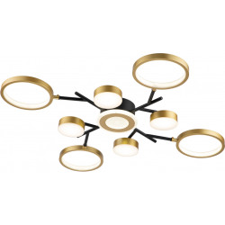 Люстра потолочная светодиодная Optimal 10206/9 LED*97W Black/Gold