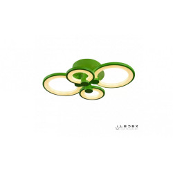 Потолочная люстра светодиодная диммируемая с пультом Ring A001/4 Green