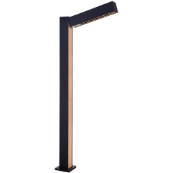 Наземный фонарь светодиодный 224 GR0224-1A black/wood