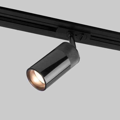 Трековый светильник однофазный чёрный жемчуг 9W 4200K Elektrostandard Riffe 85512/01
