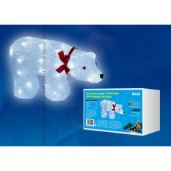 Световая фигура светодиодная ULD-M3423-040/STA WHITE IP20 WHITE BEAR