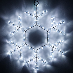 Световая фигура светодиодная ARD-SNOWFLAKE-M7-450x375-108LED White (230V, 6.5W) (Ardecoled, IP65) 034249