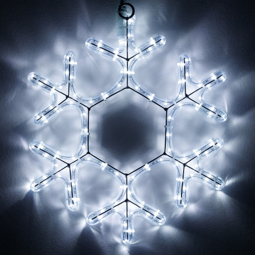 Световая фигура светодиодная ARD-SNOWFLAKE-M7-450x375-108LED White (230V, 6.5W) (Ardecoled, IP65) 034249