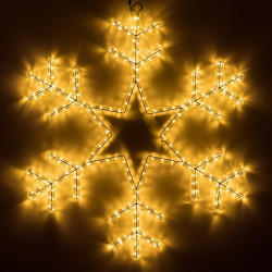 Световая фигура светодиодная ARD-SNOWFLAKE-M4-750x750-324LED Warm (230V, 18W) (Ardecoled, IP65) 034252
