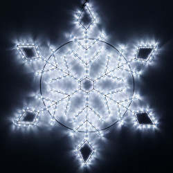 Световая фигура светодиодная ARD-SNOWFLAKE-M9-900x900-360LED White (230V, 22W) (Ardecoled, IP65) 034256