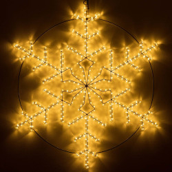 Световая фигура светодиодная ARD-SNOWFLAKE-M3-920x920-432LED Warm (230V, 30W) (Ardecoled, IP65) 034251