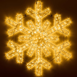 Световая фигура светодиодная ARD-SNOWFLAKE-M11-1250x1200-604LED Warm (230V, 36.5W) (Ardecoled, IP65) 034261