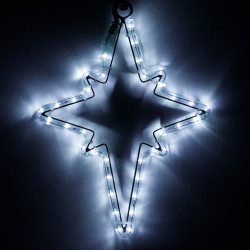 Световая фигура светодиодная ARD-STAR-M3-380x250-36LED White (230V, 2.5W) (Ardecoled, IP65) 034246