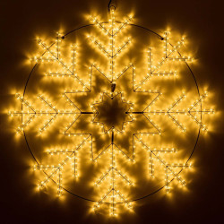 Световая фигура светодиодная ARD-SNOWFLAKE-M8-950x950-540LED Warm (230V, 33W) (Ardecoled, IP65) 034255