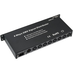 Контроллер-распределитель LN-DMX-8CH (230V) (Arlight, IP20 Металл, 1 год) 019502